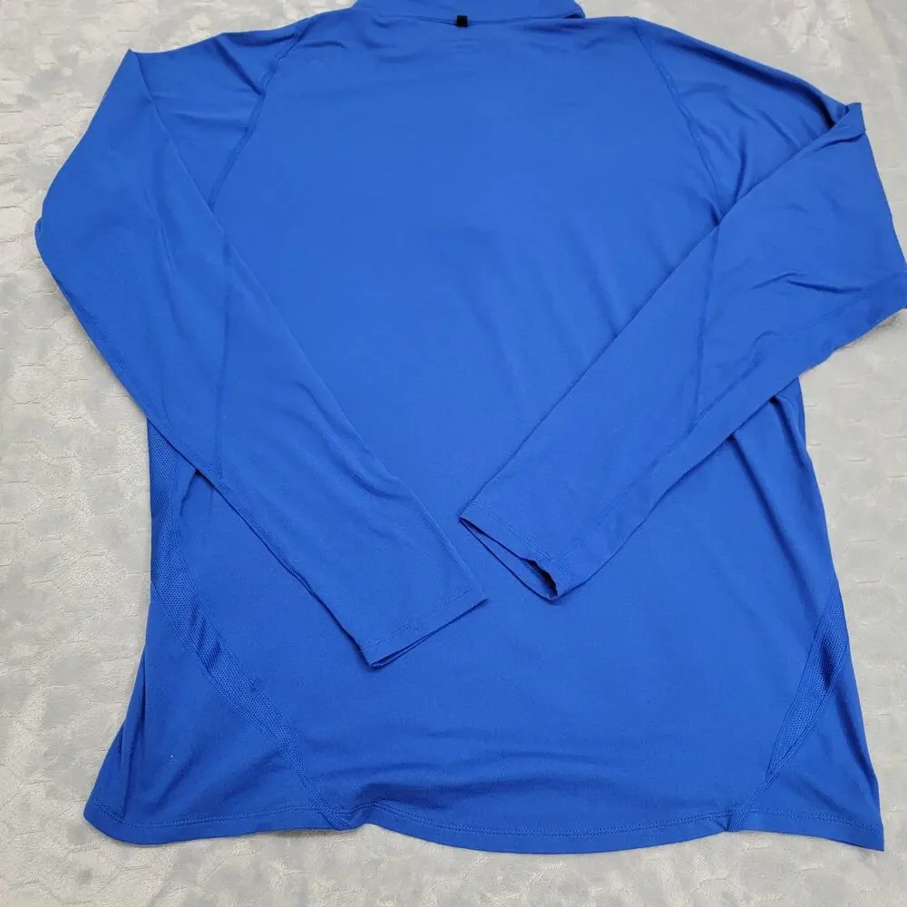 Nike Dri Fit Element Mens XL Blue Half Zip Running Pullover Jacket Shirt